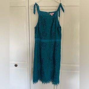 Lily Pulitzer Gorgeous Teal sheath dress Size 8